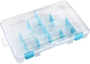 ArtBin Tarnish Inhibitor Solutions Box 6-12 Compartments-11"X7"X1.75" Translucen - Picture 1 of 1