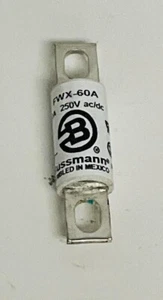 FWX-60A Bussman Fusible 60A Nuevo en Caja Envío Gratis 2 Días - Imagen 1 de 2