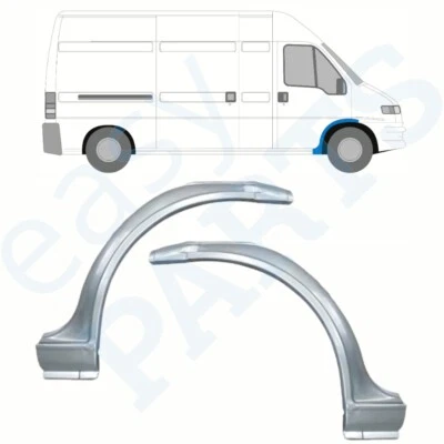 FIAT DUCATO BOXER RELAY 1994-2006 Tôle de réparation Avant Aile / Paire - Photo 1/2