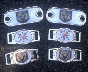 2 ~ Las Vegas Golden Knights NHL Paracord Ovalado o Mini Etiqueta de Perro Cordones Dijes - Imagen 1 de 6