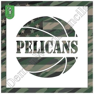 Plantilla de plástico transparente 8"x8" - Pelicans Baloncesto (MB15) (.007") - Imagen 1 de 2