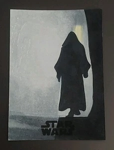 2017 Topps Star Wars: Gli Ultimi Jedi Obi-Wan Kenobi Carta Schizzo di Matt Langford - Foto 1 di 2