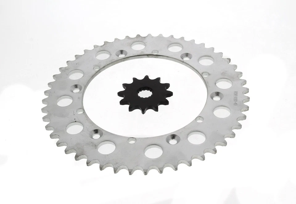Sprockets for Yamaha YZ125 1987 - 1998 Front 12 Tooth and Rear 49 Tooth Sprocket - Image 1 of 1