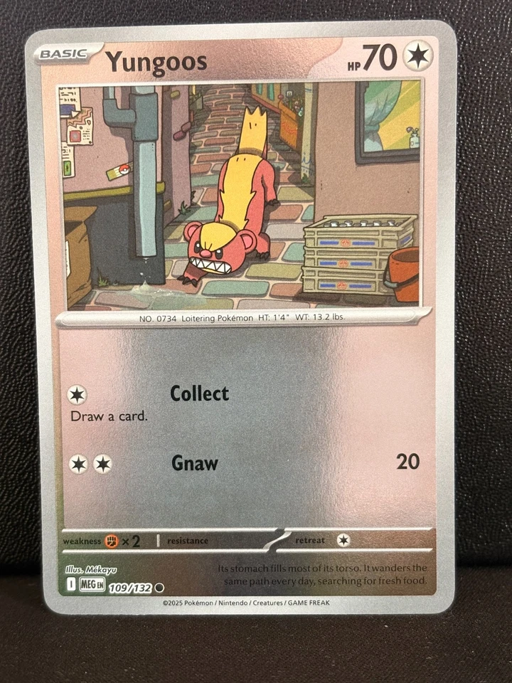 Yungoos 109/132 Me01: Mega Evolution Reverse Holo - Image 1 of 1