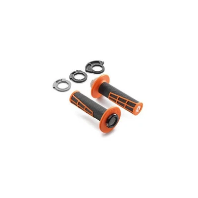 KTM PowerParts Lock-On Grips - Orange/Grey, Standard 78102924000 - Image 1 of 4
