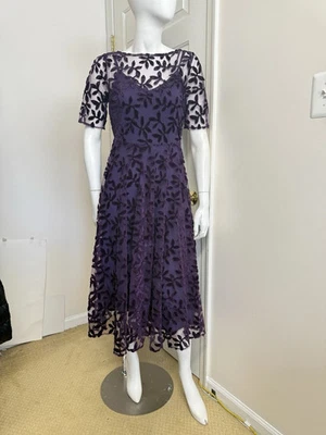 Johnny Was Flower Storm Mesh Flirty Dress Size:4 $598 NWT - Image 1 of 4