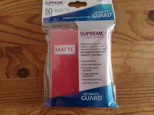 400 St. Ultimate Guard Standard Size 66x91 mm Sleeves Matte, rot - Bild 1 von 1