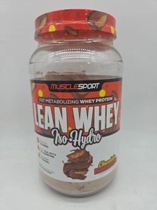 MuscleSport Lean Whey Iso-Hydro, Chocolate Peanut Butter, 2 lbs (32oz) Exp 02/26 - Picture 1 of 3