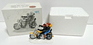 Department 56 Snow Village Harley-Davidson Two for the Road Blue Bike 56.54939 - Bild 1 von 7