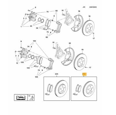 Nouveau Disque Et Plaquettes De Frein Avant Vauxhall Opel Insignia A 296Mm - Photo 1/4