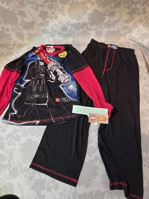 Новый с Ярлыками LEGO Star Wars мальчика Дарт Вейдер 3 изделия пижамы комплект с плащом, 8 - Изображение 1 из 4