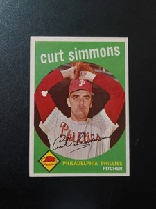 1959 Topps Set-Break #382 Curt Simmons Free Shipping - Picture 1 of 2