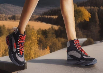 Jimmy Choo Women’s Inca Boot/High Top Shoe Black/Red EU 37,US 7. Retail $895 - Image 1 of 4