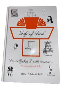 Life of Fred--Pre-Algebra 2 with Economics - Hardcover Free Shipping - Picture 1 of 1