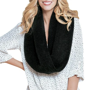 Peace & Pearls, bufanda acogedora Sherpa Infinity suave para mujer (elige color) - Imagen 1 de 12