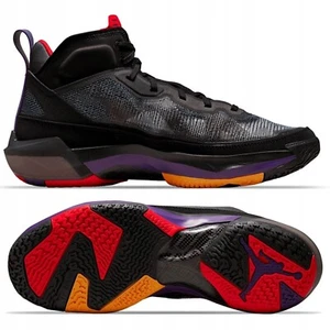 Air JORDAN XXXVII Adulto Nero Viola Rossa NIKE Basket Retro US 12 - Foto 1 di 12