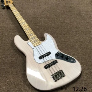 Electric Guitar Custom Swamp Ash Body Maple Neck 4 Strings Jazz Electric Guitar - Picture 1 of 4
