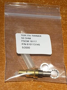 NEW Virginia Panel VPC 610113145 Twinaxial, Contact, ITA, 50 Ohms 3A Gold - Picture 1 of 4