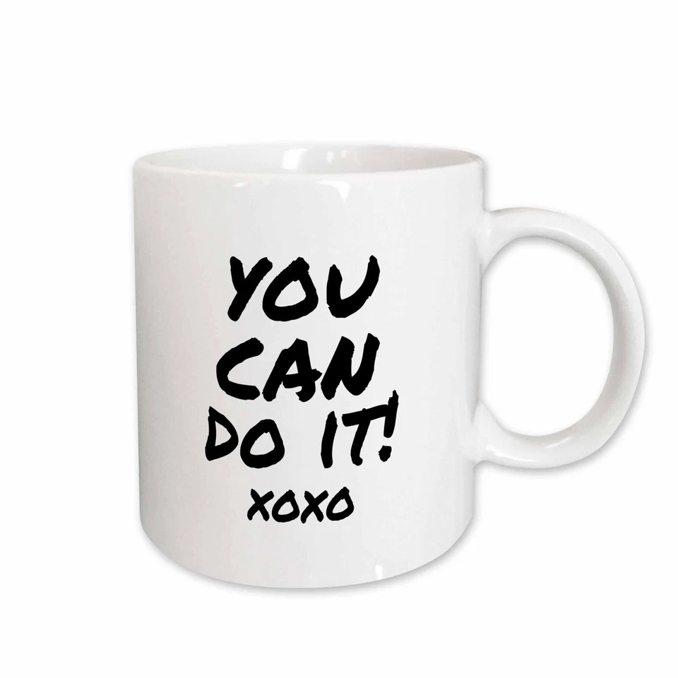 Taza 3dRose puedes hacerlo xoxo - Palabras de aliento - frase alentadora Foto 1 de 1
