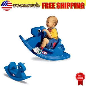 Kids Rocking Horse Indoor/Outdoor Toddler Ride-on Toy Boys Activity 50 lbs Max - Picture 1 of 4