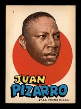 1967 Topps Pirates Stickers #5 Juan Pizarro   VGEX X2951754