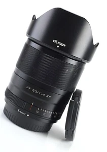 Viltrox 33mm F1.4 XF ED STM Prime AF Lens for Fuji X Mount F&R Caps & Hood - Picture 1 of 13