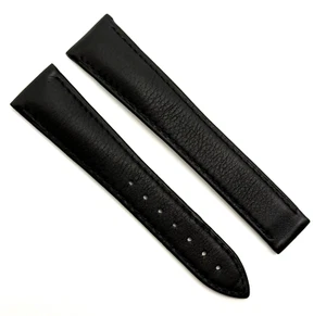 Authentisches neues Omega 20 mm x 16 mm schwarzes Kalbsleder Uhrenarmband CUZ014116 OEM - Bild 1 von 7