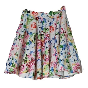 Dotti Floral White Size 10 Skirt - Spring Collection - Length 50cm - Picture 1 of 5