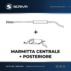 MARMITTA COMPLETA CENTRALE+POSTERIORE FIAT PUNTO 1.2 8v, 16 v dal 1999 - Imagen 1 de 1
