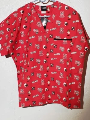 Scrub DUDZ Top Size XL Nebraska Huskers Red NEW - Image 1 of 3
