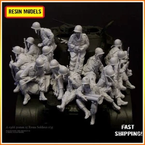 Kit de figuras de resina 1/35 soldados del ejército de Estados Unidos de la Segunda Guerra Mundial 15 piezas (sin tanque) kit sin pintar - Imagen 1 de 4