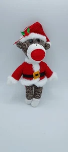 NEU 2021 Dillards Weihnachten 9" Socke Affe Santa Ornament - Bild 1 von 4