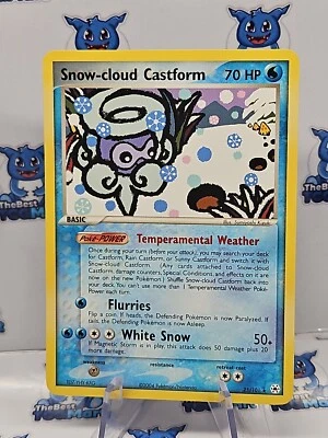 Snow-cloud Castform 25/101 EX Hidden Legends Pokemon LP  - Image 1 of 2