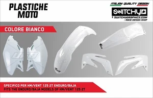 KIT PLASTICHE HM 125 2T e VENT bianco - ENDURO BAJA - Picture 1 of 8