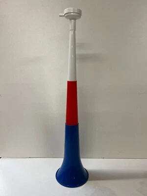USA WM Tröte, Vuvuzela, Trompete, Horn, Hupe, 4-teilig, 55cm (blau-rot-weiß)