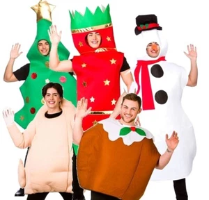 Adult CHRISTMAS Fancy Dress Costume Pub Party Jolly Seasonal Ladies Mens Xmas - Picture 1 of 7