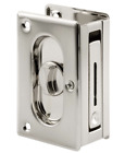Prime-Line N 7367 Pocket Door Privacy Lock And Pull Satin Nickel Replace Old Loc