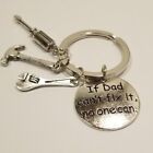"If Dad Can't Fix It No One Can" Keychain Pendant Gift Tool Fathers Day- US Ship