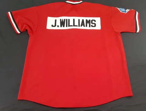 Jason Willams Warm Up Jersey Mens XL Chicago Bulls Red #22 Majestic Made In USA Cover