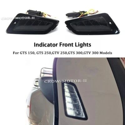 LED Front Turn Signal Indicator Lights For Vespa GTS 150 GTS 250 GTV 250 GTS 300 - Image 1 of 4