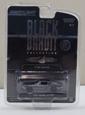Greenlight Black Bandit Mustang Edition 1:64 Scale 1967 Shelby GT500 Toys R Us - Image 1 of 4