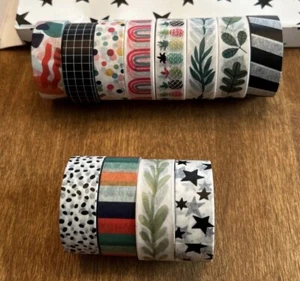 Washi Tape 12 Rolls 15mmx 7m New - Picture 1 of 3