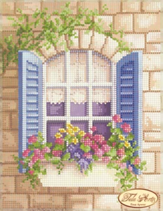 Perlenstickset Fenster nach London Perlenstich DIY Tela Artis - Bild 1 von 4