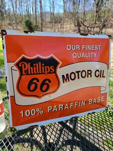 VINTAGE STYLE 1 3/4 AND 1/2 INCH PHILLIPS 66 RED OIL DECAL STICKER 