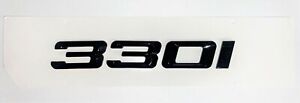 BLACK 330I For BMW 330 REAR TRUNK NAMEPLATE EMBLEM BADGE NUMBERS DECAL NAME
