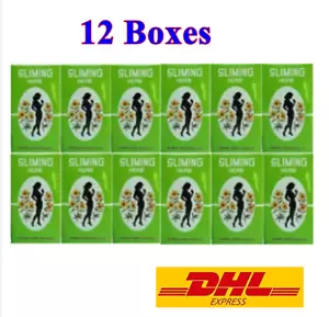 12 Boxes GERMAN HERB SLIMMING DIET TEA FAT BURN SLIM FIT FAST DETOX LAXATIVE - Picture 1 of 8