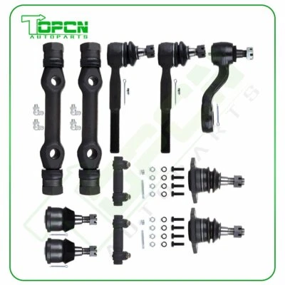 11Pc Front Ball Joints Tie Rods Pitman Arm Steering Part Fits GMC C2500 Suburban Foto 1 de 4