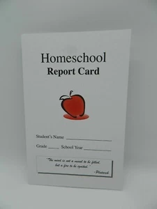 Homeschool Report Card, Pack of 10, Use for Rewards, Grades & Record Keeping  - Picture 1 of 4