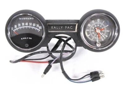 1964 1965 MUSTANG RALLY-PAC KIT 8 CYL W/ 8000 RPM "MUSTANG" TACH 64F-13508-MM - Image 1 of 3