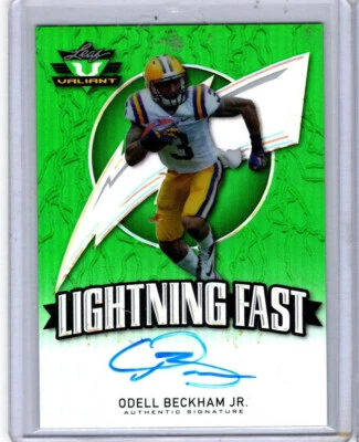 Leaf Valiant Odell Beckham Jr 2014 radiocontrol automático "Lightning Fast" Browns Foto 1 de 2